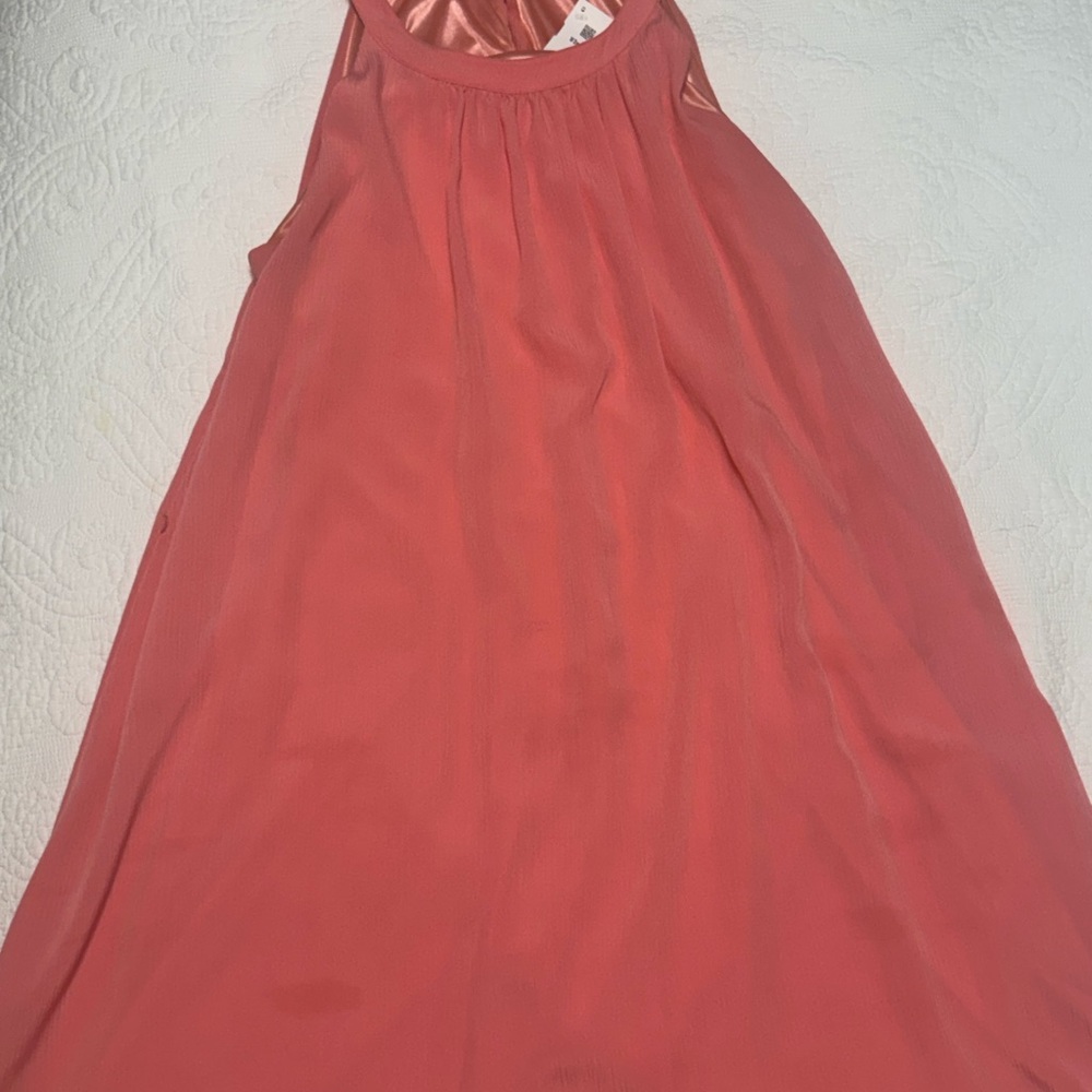 New York & Company Coral Halter Dress